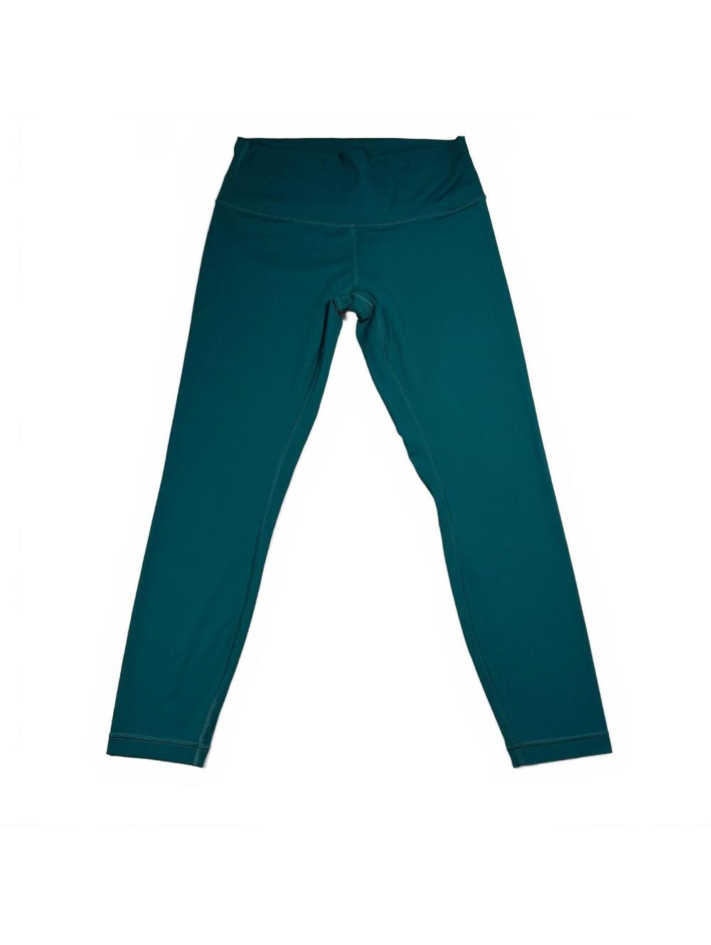 Lululemon Align High Rise Leggings Teal Green Waistband Pocket Yoga Pants